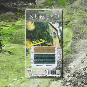 NUMEROフラットラッシュマットカラー/エバーグリーン&モルダバイト2色MIX1