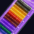 ■レインボーアイラッシュ■8色のベルベットミンクJカール0.15×11mm