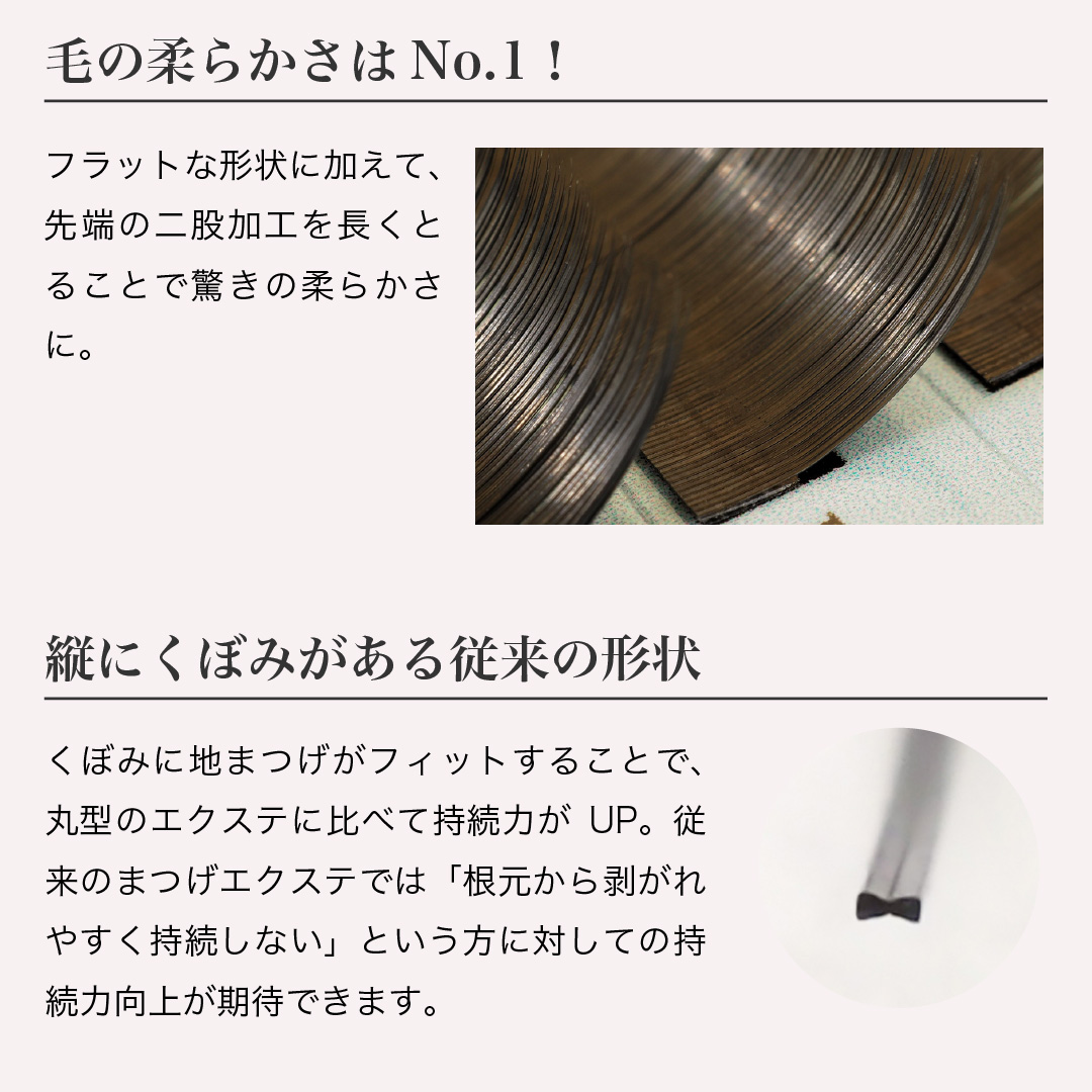 【抗菌フラットラッシュ/スーパーソフト】Jカール 太さ0.2mm 8mm3