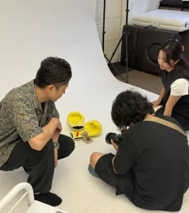 商品画像を撮影する様子