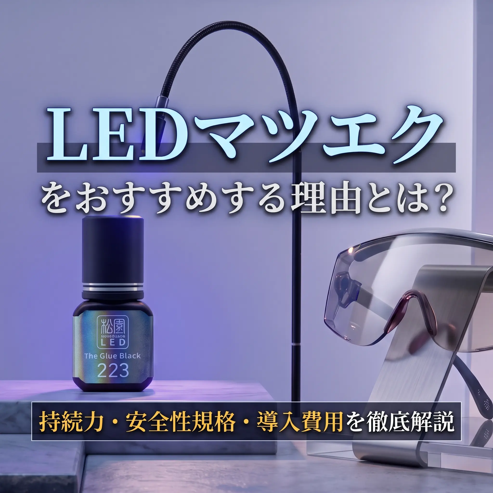 Blog「【松風公式】LEDマツエクをおすすめする理由とは？持続力・安全性規格・導入費用を徹底解説」のサムネイル