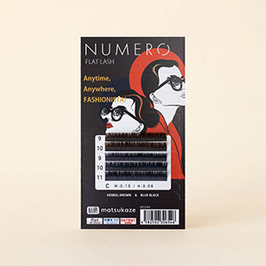 NUMEROフラットラッシュスーパーマット/ハーバルブラウン&ブルーブラック2色MIX