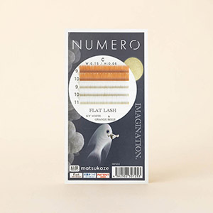 NUMEROフラットラッシュスーパーマット/アイシーホワイト&オレンジベージュ2色MIX