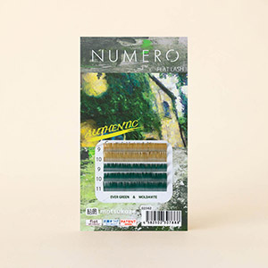 NUMEROフラットラッシュマットカラー/エバーグリーン&モルダバイト2色MIX