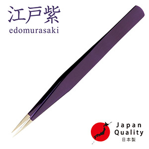 ■江戸紫■カラーコーティング日本製ステンレスツイーザー(type-n)