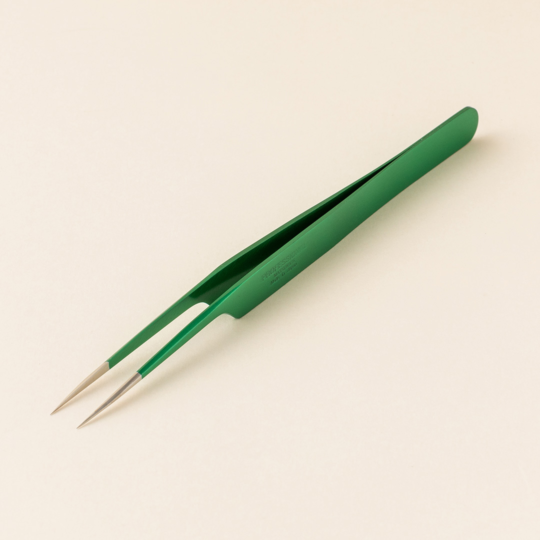 【孔雀】ツイーザー(type-a) / 日本製カラーコーティング〈全長14.9cm〉