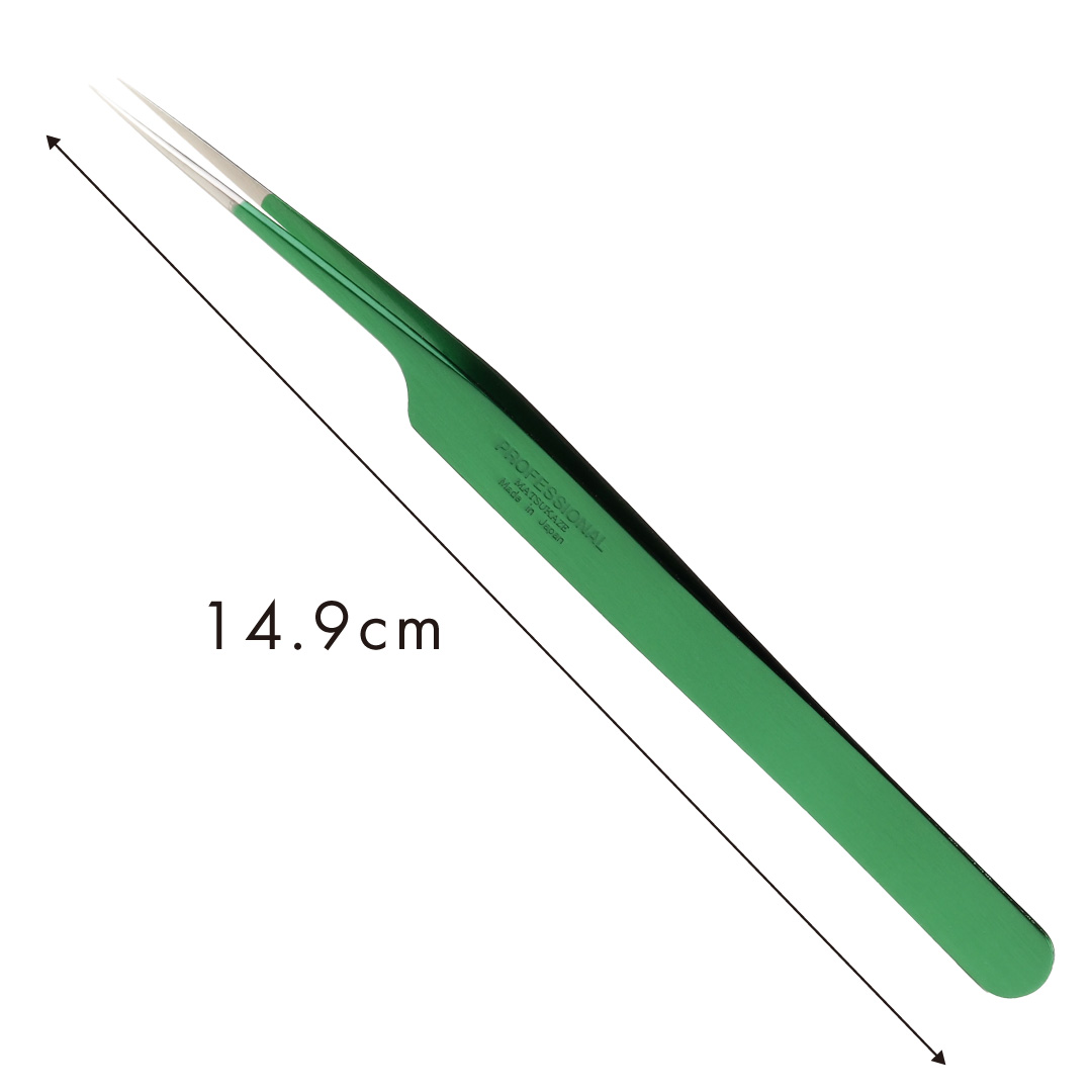 【孔雀】ツイーザー(type-a) / 日本製カラーコーティング〈全長14.9cm〉2