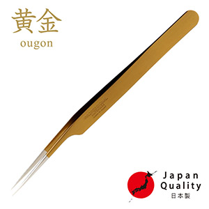 【黄金】ツイーザー(type-a) / 日本製カラーコーティング〈全長14.9cm〉1