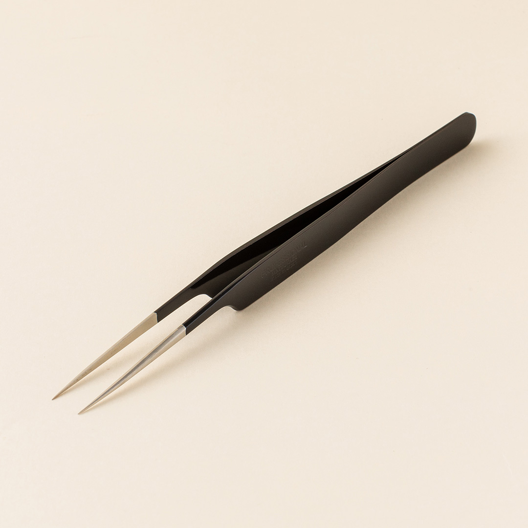【漆黒】ツイーザー(type-a) / 日本製カラーコーティング〈全長14.9cm〉
