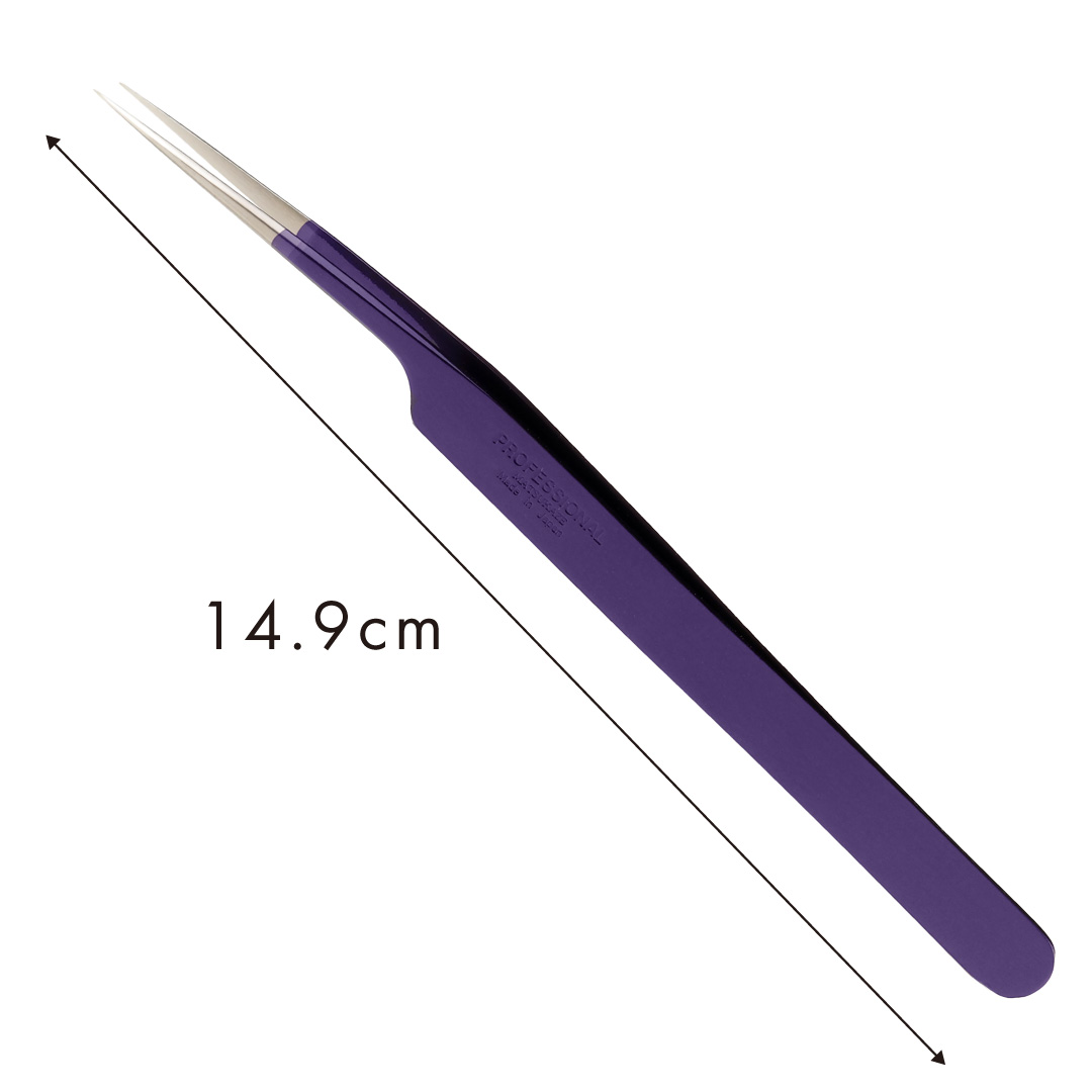 【江戸紫】ツイーザー(type-a) / 日本製カラーコーティング〈全長14.9cm〉2