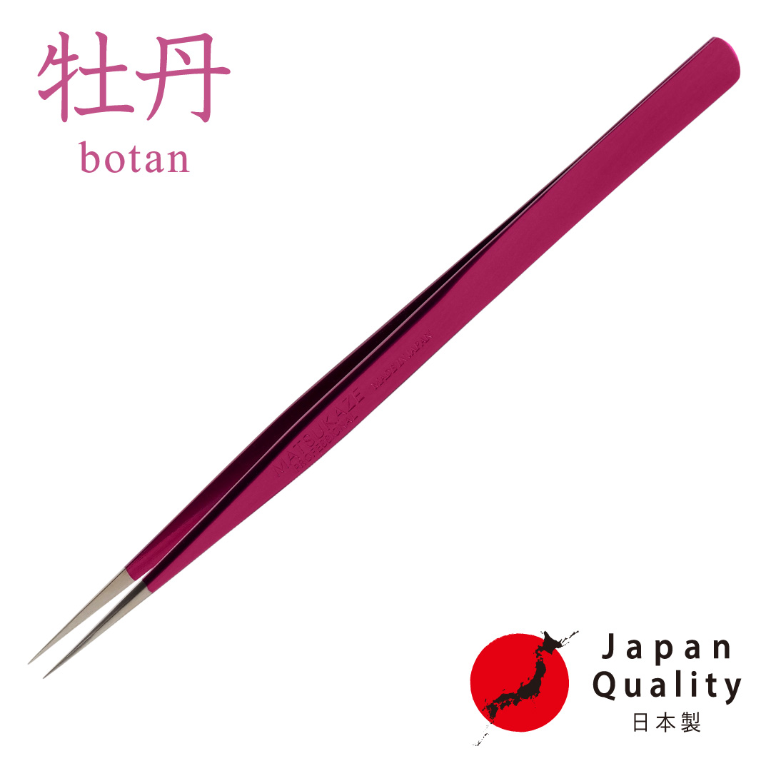 【牡丹】ツイーザー(type-n.slim) / 日本製カラーコーティング〈全長13.8cm〉1
