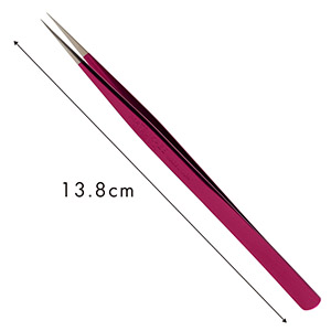 【牡丹】ツイーザー(type-n.slim) / 日本製カラーコーティング〈全長13.8cm〉2