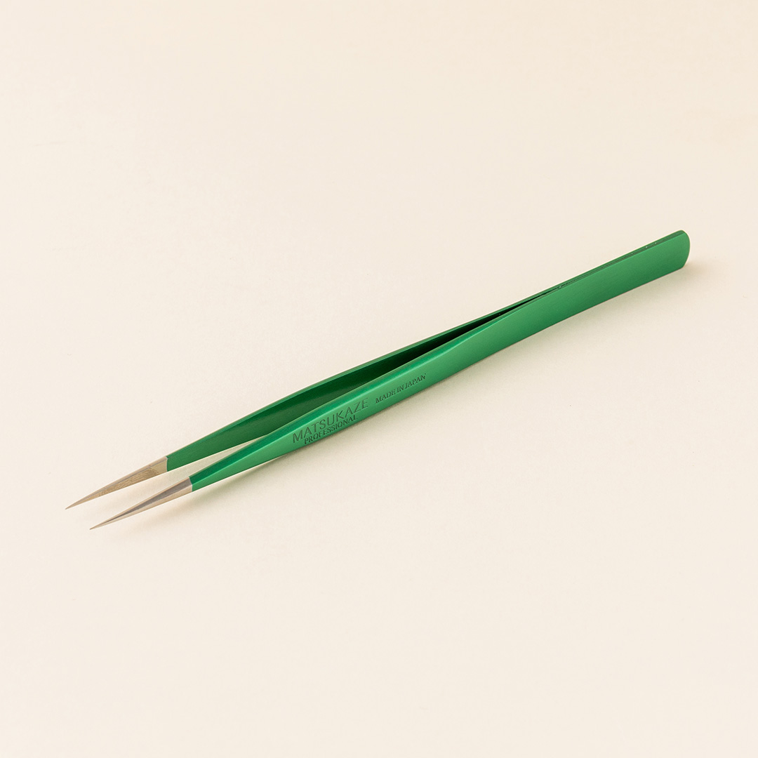 【孔雀】ツイーザー(type-n.slim) / 日本製カラーコーティング〈全長13.8cm〉