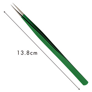 【孔雀】ツイーザー(type-n.slim) / 日本製カラーコーティング〈全長13.8cm〉2