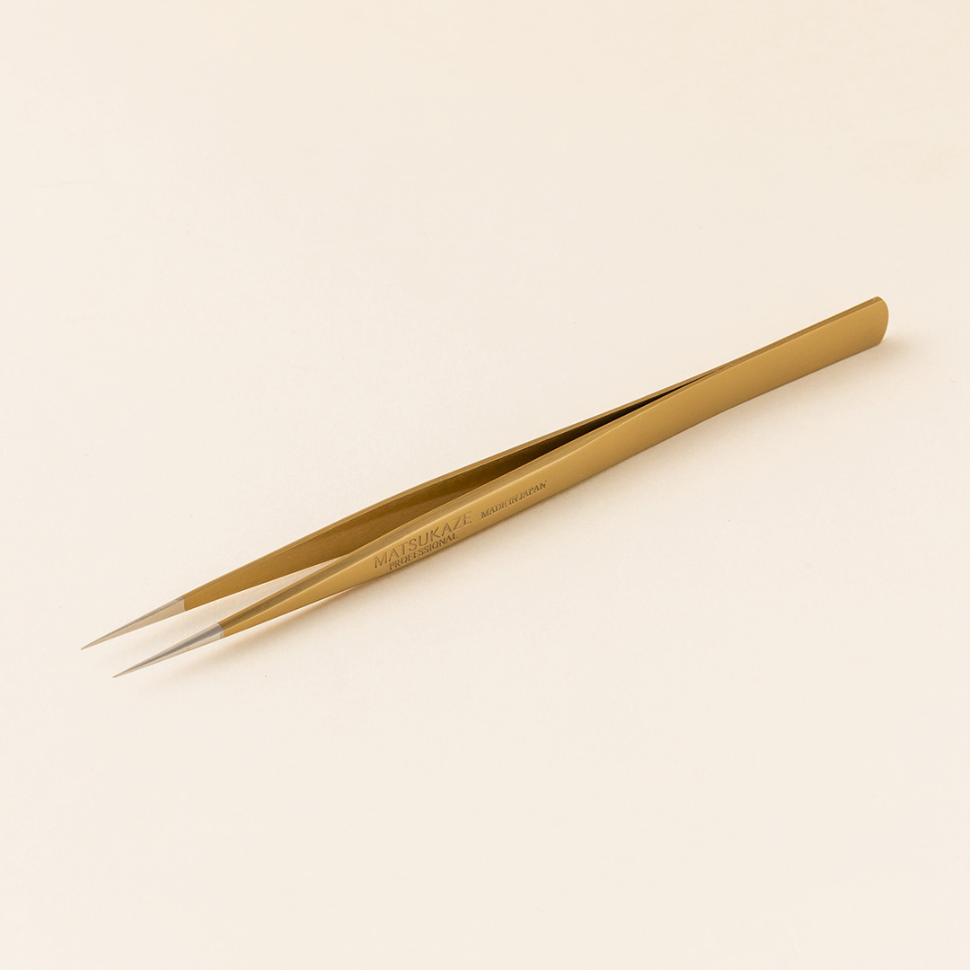【黄金】ツイーザー(type-n.slim) / 日本製カラーコーティング〈全長13.8cm〉