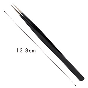 【漆黒】ツイーザー(type-n.slim) / 日本製カラーコーティング〈全長13.8cm〉2