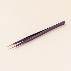 ■江戸紫■カラーコーティング日本製ステンレスツイーザー(type-n.slim)