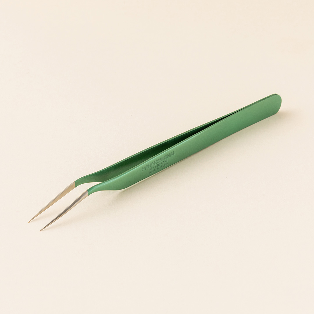 【孔雀】ツイーザー(type-s) / 日本製カラーコーティング〈全長12.5cm〉