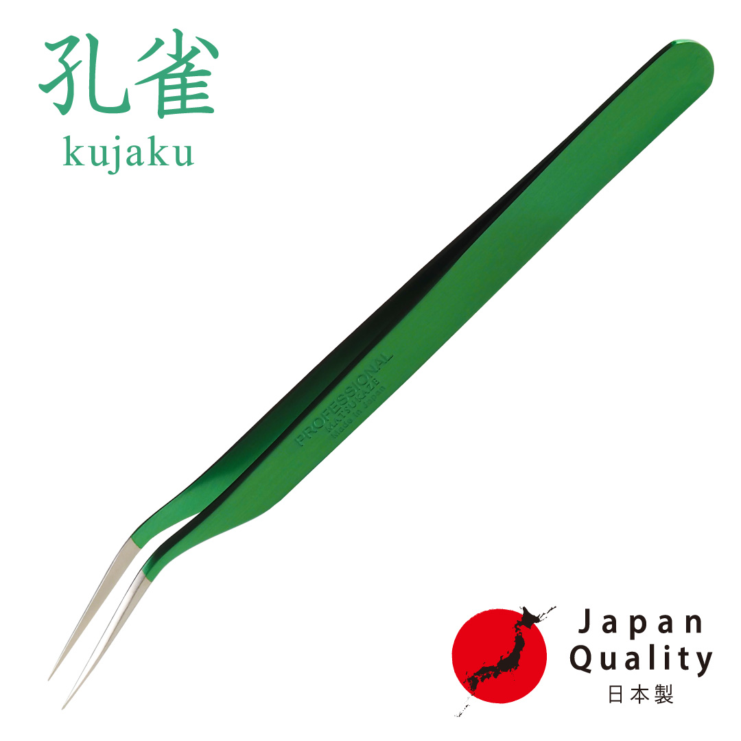 【孔雀】ツイーザー(type-s) / 日本製カラーコーティング〈全長12.5cm〉1
