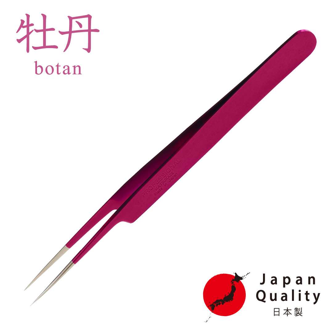 【牡丹】ツイーザー(type-a) / 日本製カラーコーティング〈全長12.5cm〉1