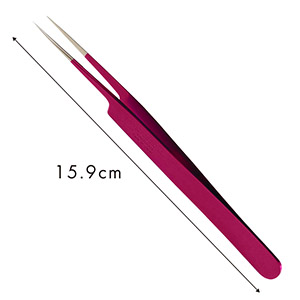 【牡丹】ツイーザー(type-a) / 日本製カラーコーティング〈全長12.5cm〉2