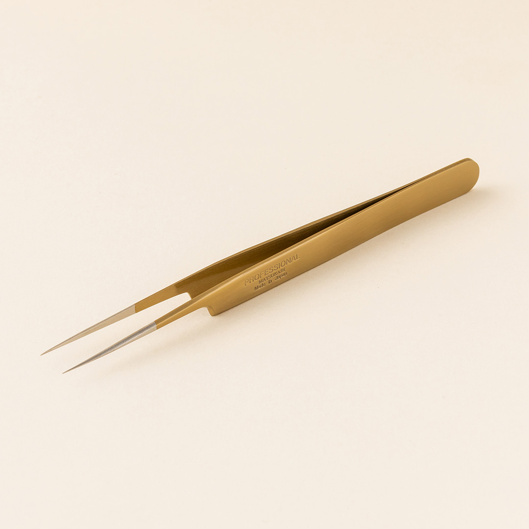 【黄金】ツイーザー(type-a) / 日本製カラーコーティング〈全長12.5cm〉