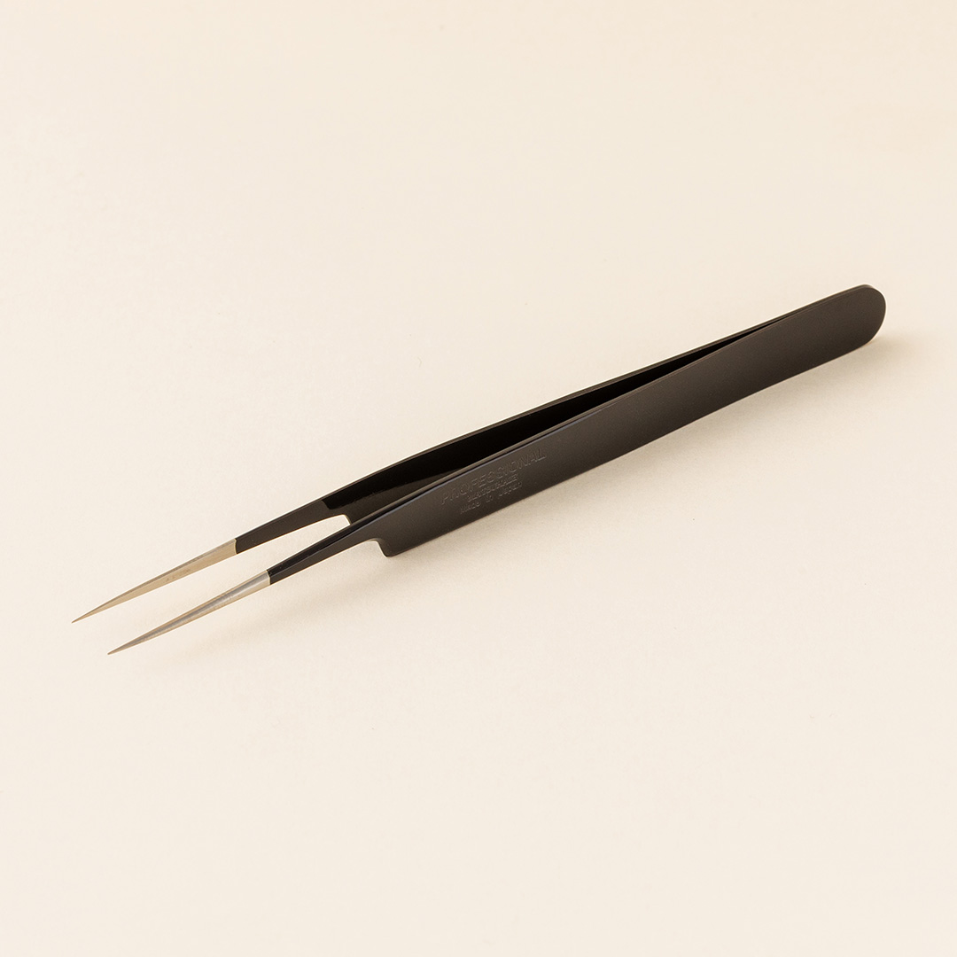 【漆黒】ツイーザー(type-a) / 日本製カラーコーティング〈全長12.5cm〉