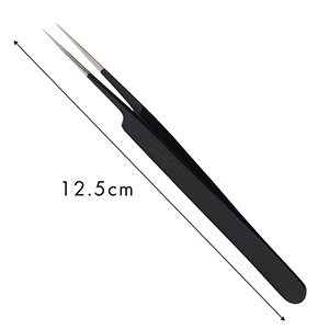 【漆黒】ツイーザー(type-a) / 日本製カラーコーティング〈全長12.5cm〉2