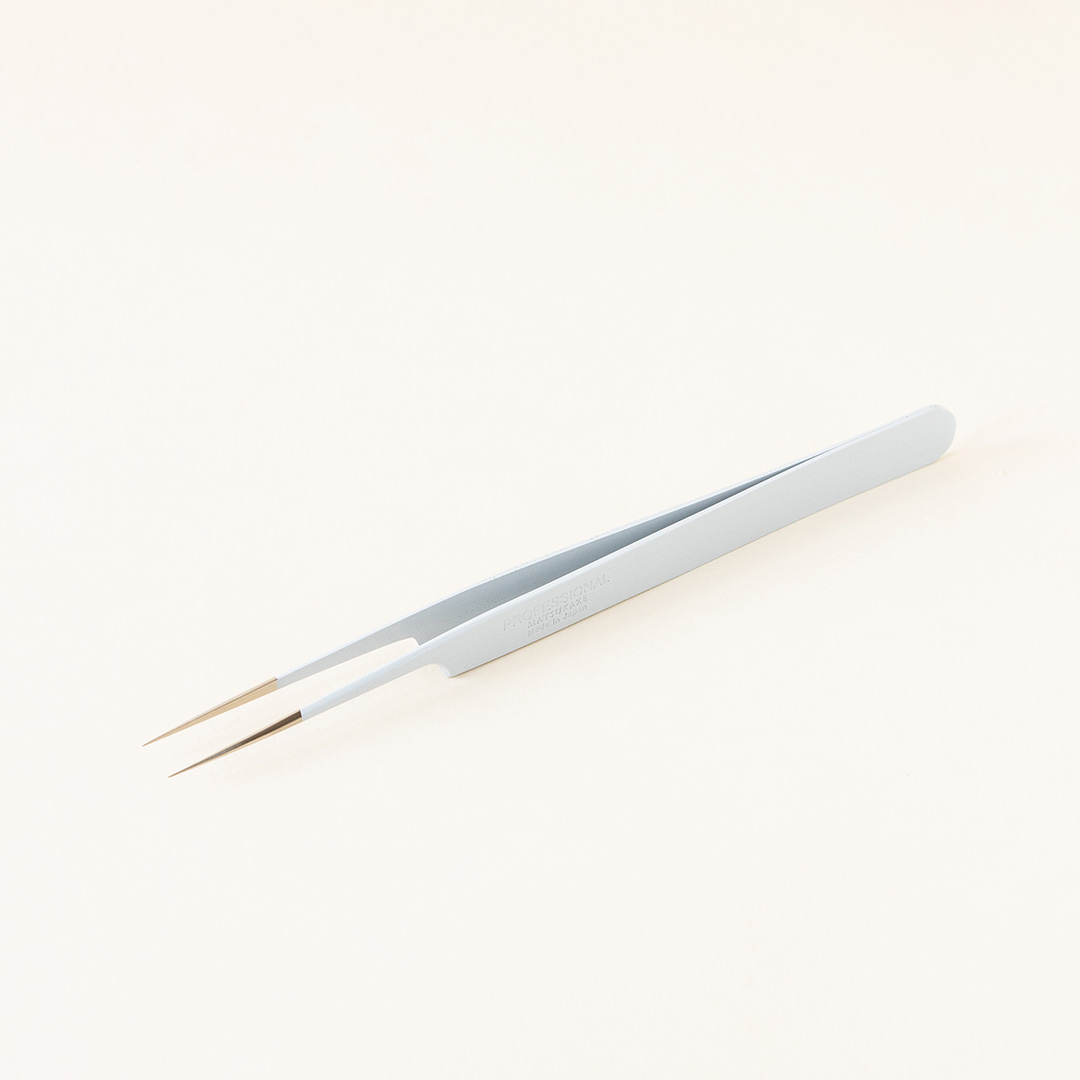 【白】ツイーザー(type-a) / 日本製カラーコーティング〈全長12.5cm〉
