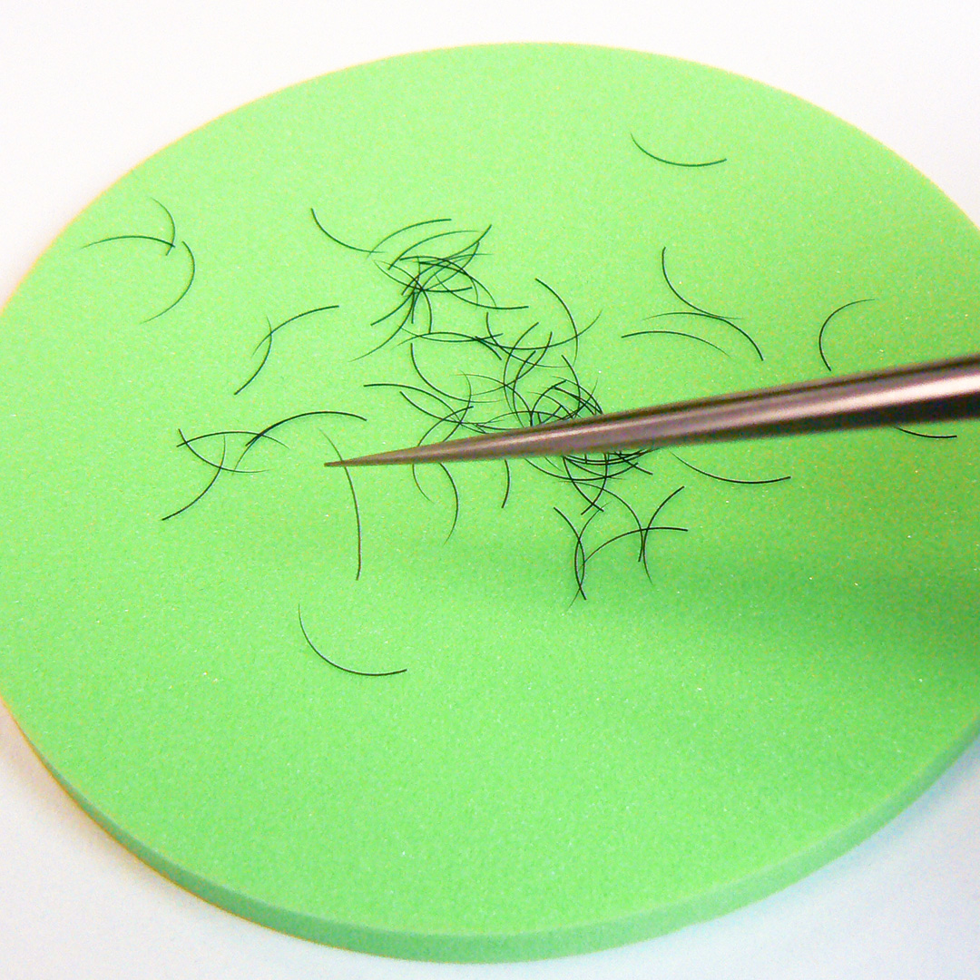 松風まつげエクステ用スポンジトレー単体 緑 大 まつげエクステ商材の松風