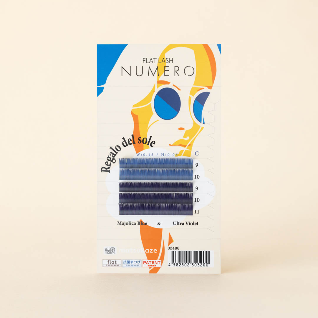 NUMEROフラットラッシュスーパーマット/マジョリカブルー&ウルトラバイオレット2色MIX