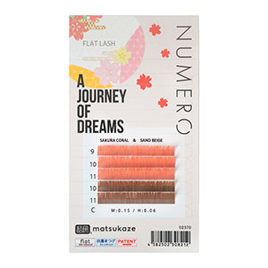 NUMEROフラットラッシュマットカラー/サクラコーラル&サンドベージュ2色MIX1
