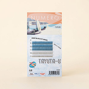 NUMEROフラットラッシュマットカラー/ドロップブルー&アイシーホワイト2色MIX