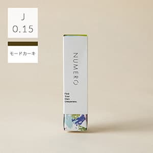 1列シート◆NUMEROフラットラッシュ カラー/モードカーキ Jカール 太さ0.15mm