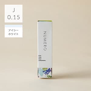 1列シート◆NUMEROフラットラッシュ カラー/アイシーホワイト Jカール 太さ0.15mm 7mm