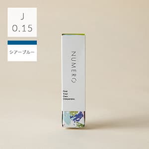 1列シート◆NUMEROフラットラッシュ カラー/シアーブルー Jカール 太さ0.15mm