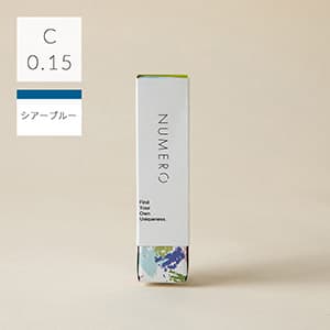 1列シート◆NUMEROフラットラッシュ カラー/シアーブルー Cカール 太さ0.15mm