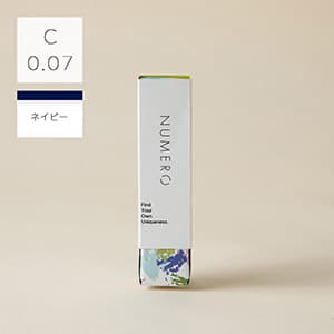 1列シート◆NUMEROボリュームラッシュ/ネイビー Cカール 太さ0.07mm