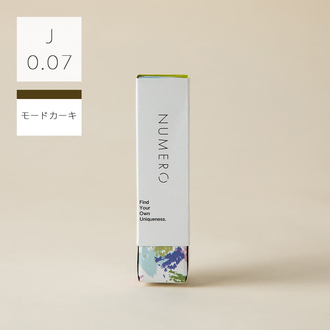 1列シート◆NUMEROボリュームラッシュ/モードカーキ Jカール 太さ0.07mm 7mm