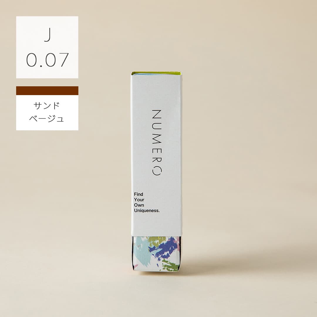 1列シート◆NUMEROボリュームラッシュ/サンドベージュ Jカール 太さ0.07mm 7mm