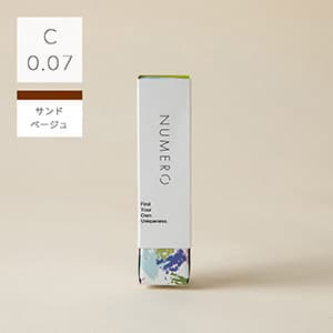 1列シート◆NUMEROボリュームラッシュ/サンドベージュ Cカール 太さ0.07mm