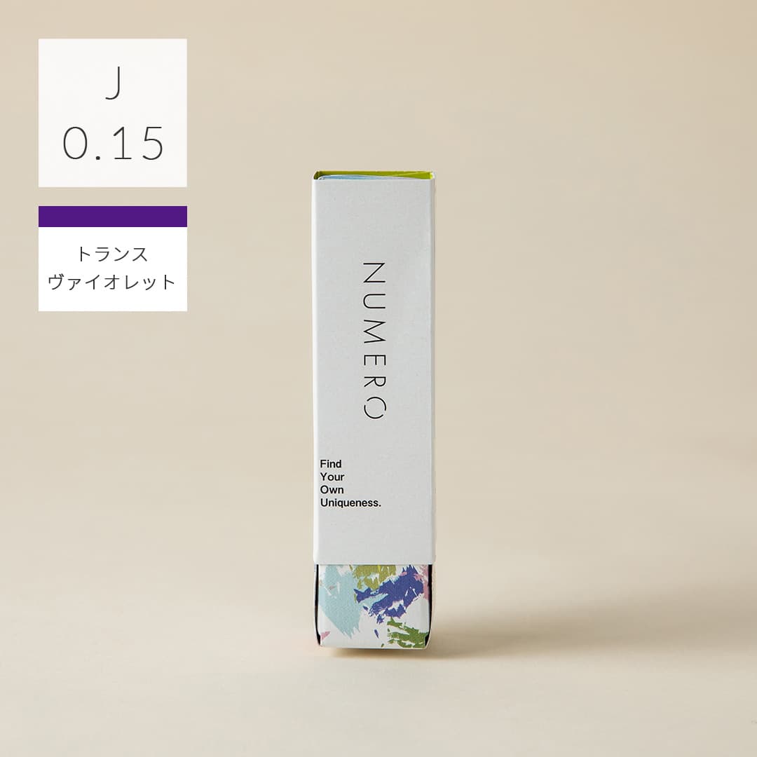 1列シート◆NUMEROフラットラッシュ カラー/トランスヴァイオレット Jカール 太さ0.15mm 8mm