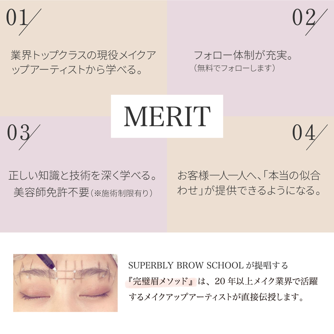 アーティストコース■.fav Superbly Brow School 受講料5