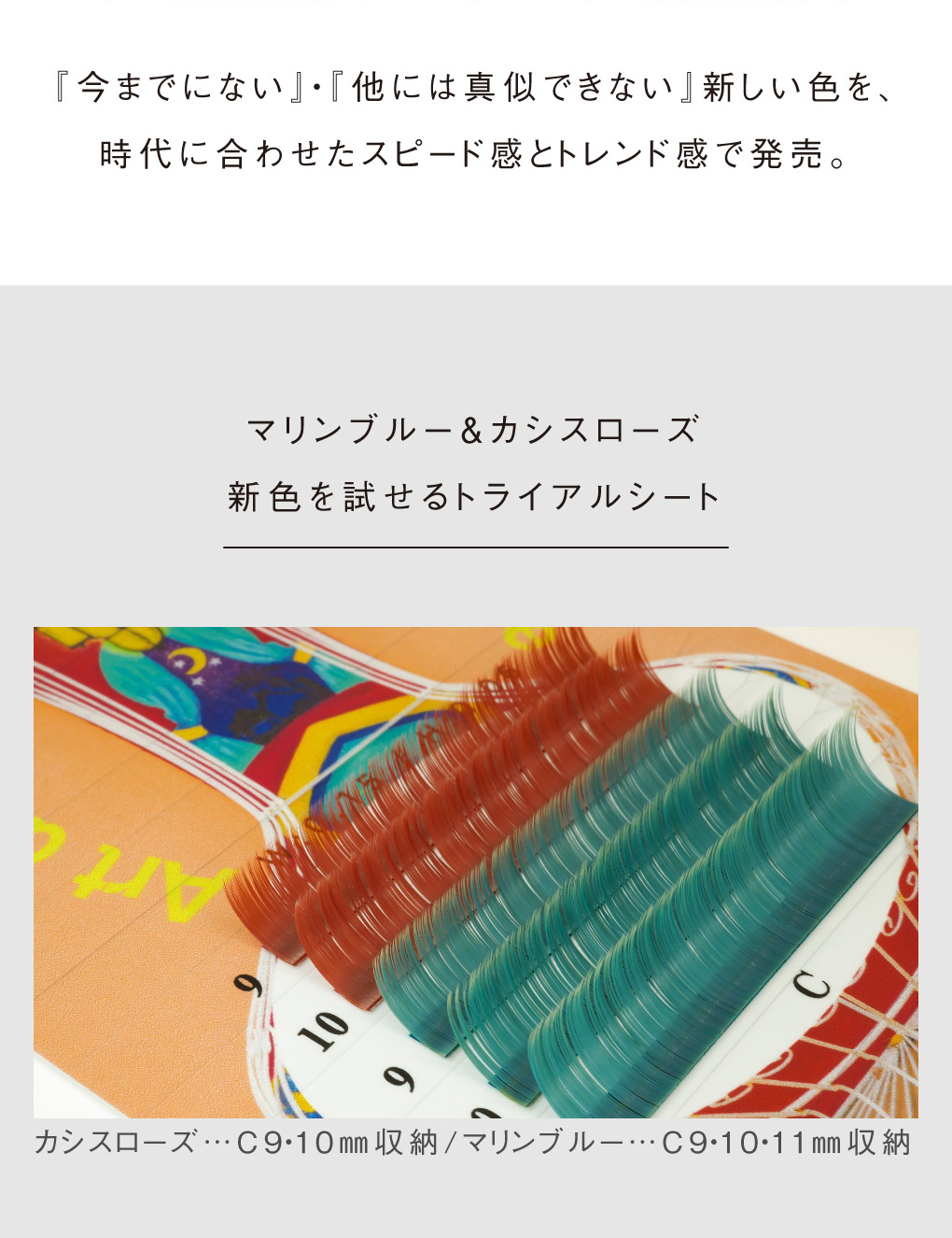 NUMERO スーパーマット ネイビー&グレー トライアルシート2色MIX