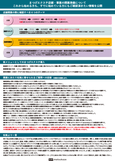 まつげエクステ店舗開業準備資料