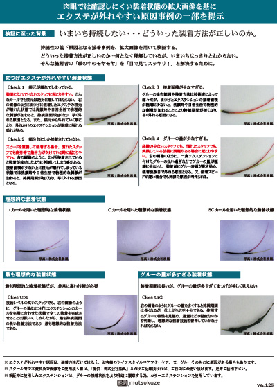 エクステが外れやすい原因とは