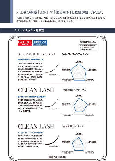 人工毛の基礎 「光沢」 や 「柔らかさ」を数値評価 Ver1.0.2